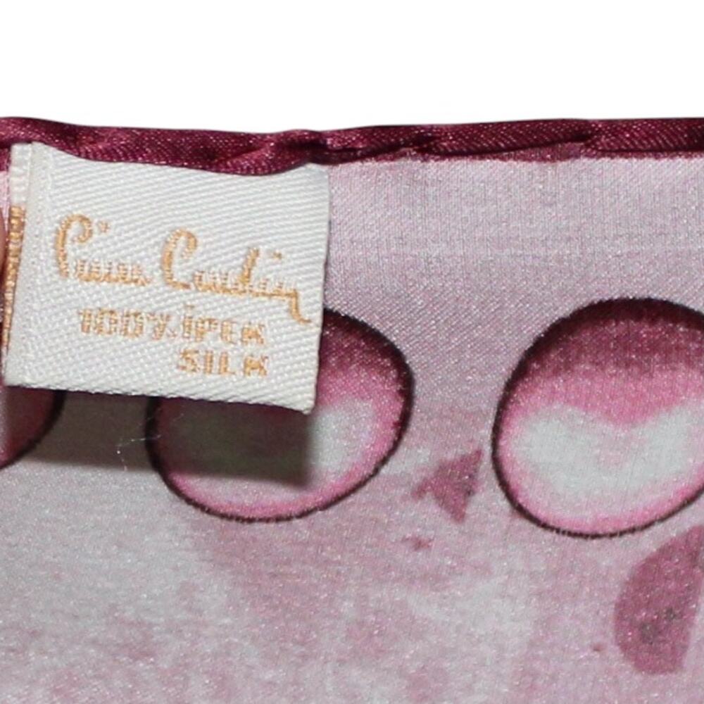 Pierre Cardin Silk Multi Color Square Large Scarf - Picture 5 of 5